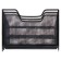 Papers stand, table, 5 departments, mesh, metal, black