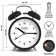 Alarm clock "Classic", discrete move, d-9.8 cm, black