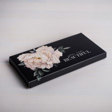 Коробка для шоколада, кондитерская упаковка, You are Beautiful, 17.3 х 8.8 х 1.5 см