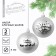New Year's Christmas Balls “New Year's Wonders!”, For New Year, plastic, d = 8, 2 pcs., Silver color