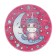 Round carpet 80x80 cm, pp 100%, jute