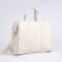 Bag Female Tout with zipper, milk color