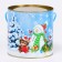 Gift box, tube "Game of snowballs" 120x120mm