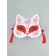 Kitsune carnival mask, red