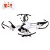 White Drone quadrocopter, without a camera, white color