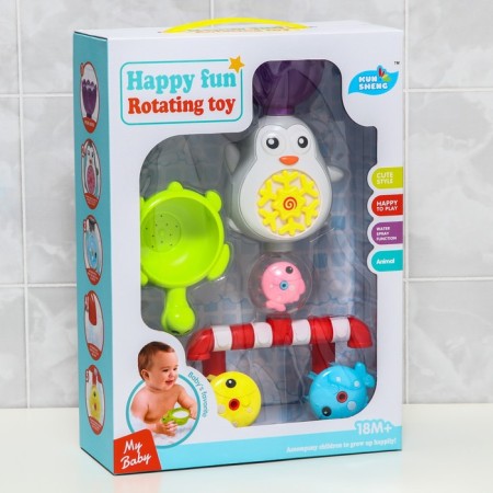 A set of bath toys "Penguin Mach - Mill"-7