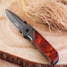 Folding Khorkos knife 23cm, blade 98mm/2.2, handle of wood