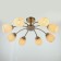 Ninel chandelier 8x60W E27 gold 65x65x22cm.