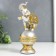 Souvenir Polystone "Elephant on a ball in the openwork blanket" 19x8.5x5.5 cm