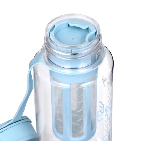 Water bottle, 450 ml, with a strainer, 17.5 x 10.5 cm, blue-2