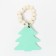 Ring for napkins "Christmas tree", col. Green, 6*7 cm, tree