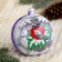 Ball "Winter branch" d- 9.5 cm, mix