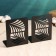 Holder-stand for books "Palm sheet" set 2pcs, 9.2x12x15.4cm, black
