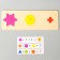 Developing game "Geometric figures by cards" 10x30x1 cm