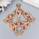 Decor for creativity plastic buckle "Flower and bend" 1.9x6 cm