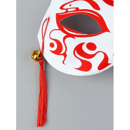 Kitsune carnival mask, red-2
