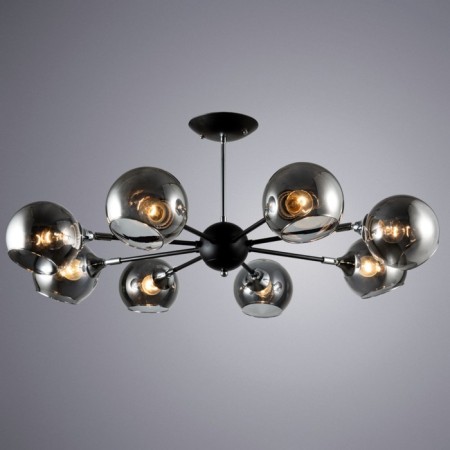 Lagos chandelier, 8x60W E27, black color-1