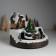 Souvenir plastic light "Santa Claus decorates the Christmas tree" revolves 19.5x19.5x16 cm