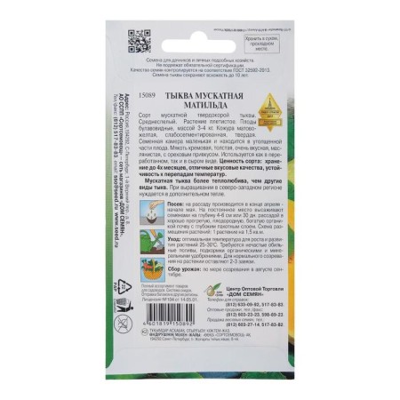 Muscular pumpkin seeds "Matilda" Select, 10 pcs-3