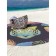Pareo and beach rug "Mysterious tiger in the tropics", D = 150 cm
