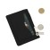Cartholder, genuine leather, black 11x8x1 cm