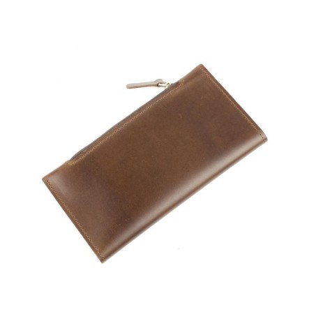Portmone on the magnet, 5 pockets, 1 department for trifles, n/k brown dark. Pul-up-2
