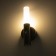 Sconces with a junik movement sensor LED 3000/7000k USB battery silver 7x3x20 cm