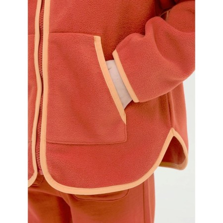 Jacket for girls, height 92 cm, terracotta color-6