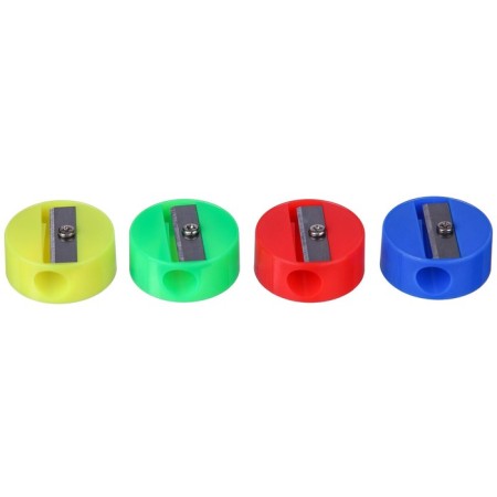 Plastic sharpener "Round", mix, cold heart-3
