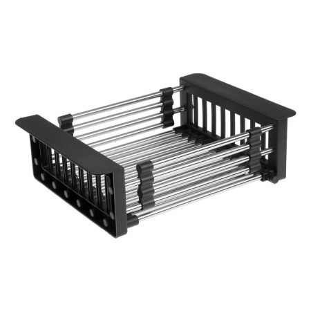 Drying basket on the Aflorn Af90001F sink, stainless steel, 30-43.5x22x9 cm, sliding, graphite-1