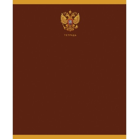 Notebook of 48 sheets in the line on the scraper, state symbol, coated cardboard, mix-5
