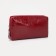 Cosmetic bag at the lightning textura, the color is red