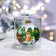 Christmas tree toy ball "Round dance", 80 mm, manual painting, glass