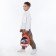 Baby backpack 21*9*23, lightning department, racing car, orange