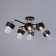 Dominica chandelier 6he27 40W black and gold 55x42x27 cm