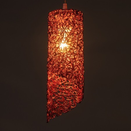 Bayerlux lamp "Scandy" E27 40W red 10x10x32-150 cm-3