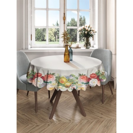 The tablecloth "Flower patterns", round, Saten, d = 150 cm-2