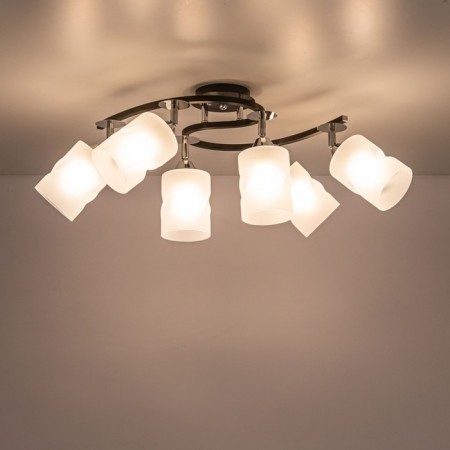 Ceiling Citilux Cutilux CL119261, 52x38x1.5 cm, 6x75W, E27, Black Color Black-8