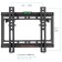 Broke for LED/LCD TVs ARM Media Steel-6 Black