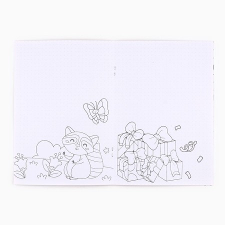 Notebook Coloring A5, 8 pages "Raccoon"-2