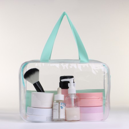 Lightning cosmetic bag, green color-1