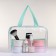 Lightning cosmetic bag, green color