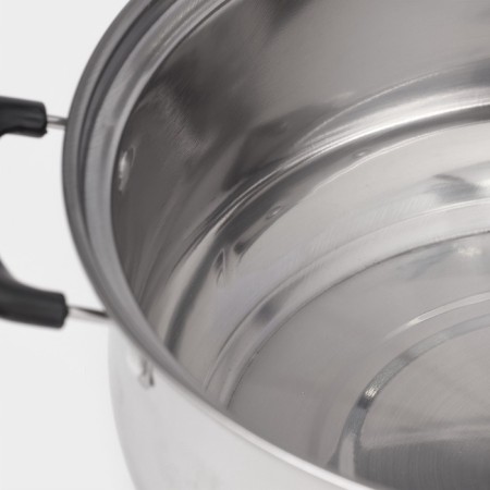 Pan 3.0 L Promo, with a glass cover, 24x9.5 cm-3