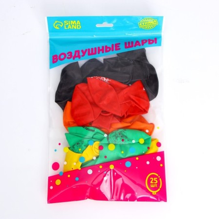 Air ball 12 "" Happy Knowledge Day ", color mix set 25 pcs.-1