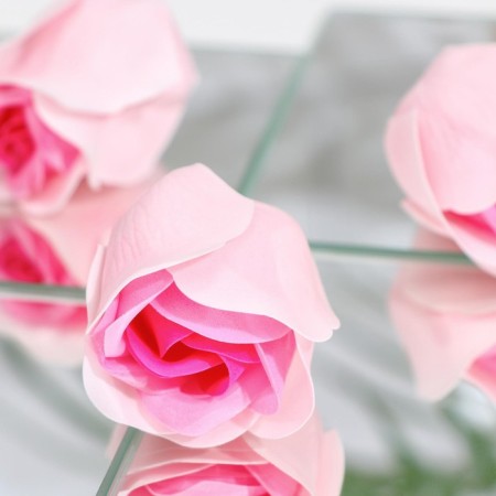 Soap roses, three -color, set of 6 pcs.-4