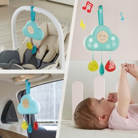 A rattling rattle for newborns "Musical Cloud"-8