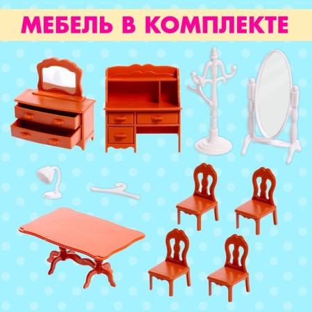 Puppet house "Kroshiki. Cozy house "with furniture-2
