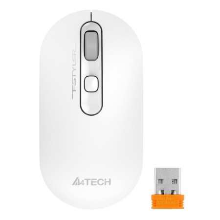 Mouse A4Tech FSTYLER FG20 white optical (2000DPI) wireless USB for a laptop (4but)-2