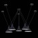 Suspension lamp ST LUCE. SL1804.403.05. Svevo. 5x60 watts, E14, 80x80x17 cm, black color