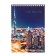 Notepad A5, 40 sheets in a cage on the crest "Megapolis", cover covering cardboard, offset block